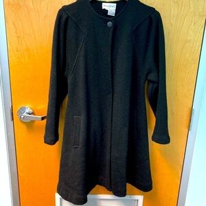 𝅺MARIE KRIST Sz S Knit Mohair Blend Y2K Knee Length Cardigan Coat